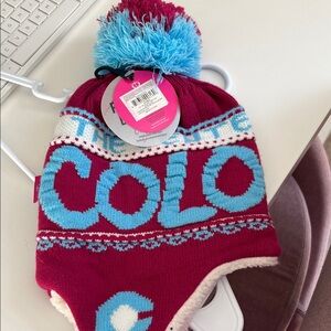 Robin Ruth Red and Blue Colorado Knit Hat